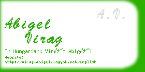 abigel virag business card